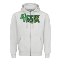 Dove Grey four rex Zipper Hoodie - MaliasSmallBusiness