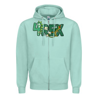 Seafoam four rex Zipper Hoodie - MaliasSmallBusiness