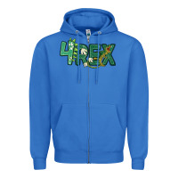 True Royal four rex Zipper Hoodie - MaliasSmallBusiness