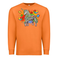 Carrot autism unicorn Premium Sweatshirt - LillyAllenDesigns
