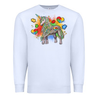 White autism unicorn Premium Sweatshirt - LillyAllenDesigns