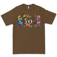 Cacao she is strong proverbs 31 25 Premium Tee - Zillion Design Studio