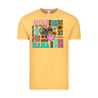 Vintage Mustard mom mama mommy with hearts Vintage Tee - AdoDesignShop
