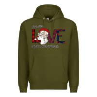 Army Green For The Love Of The Christmas Premium Hoodie - Bettercallsaul