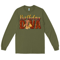 Army Green birthday diva Long Sleeve Tee - NancyCooperArtShop