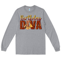 Heather Grey birthday diva Long Sleeve Tee - NancyCooperArtShop