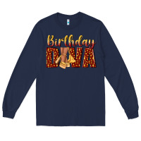 Navy birthday diva Long Sleeve Tee - NancyCooperArtShop
