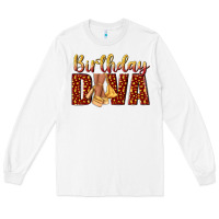 White birthday diva Long Sleeve Tee - NancyCooperArtShop