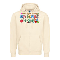 Sandshell somebody's favorite daycare teacher Zipper Hoodie - MaliasSmallBusiness
