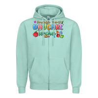 Seafoam somebody's favorite daycare teacher Zipper Hoodie - MaliasSmallBusiness