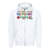 White somebody's favorite daycare teacher Zipper Hoodie - MaliasSmallBusiness