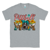 Heather Grey pittbull mom Classic Tee - Artiststas