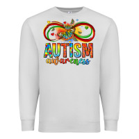 Dove Grey autism awareness butterfly infinity symbol Premium Sweatshirt - LillyAllenDesigns