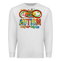 Oatmeal Heather autism awareness butterfly infinity symbol Premium Sweatshirt - LillyAllenDesigns