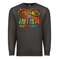 Smoke autism awareness butterfly infinity symbol Premium Sweatshirt - LillyAllenDesigns
