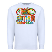 White autism awareness butterfly infinity symbol Premium Sweatshirt - LillyAllenDesigns