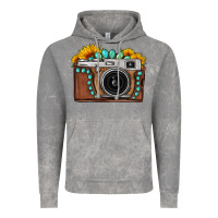 Cloud Rock Sunflower Gemstone Vintage Camera Vintage Hoodie - FaDigitalArtStudio