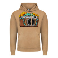 Vintage Camel Sunflower Gemstone Vintage Camera Vintage Hoodie - FaDigitalArtStudio