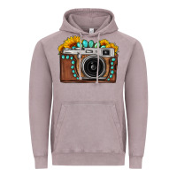 Vintage Zinc Sunflower Gemstone Vintage Camera Vintage Hoodie - FaDigitalArtStudio