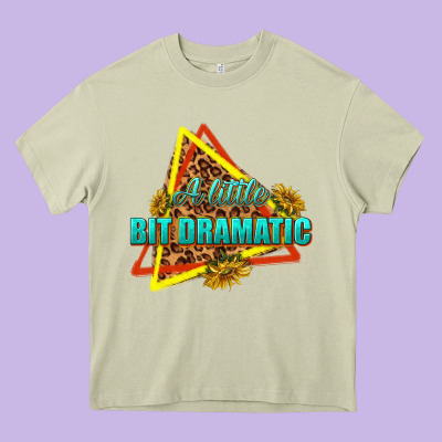 A Little Bit Dramatic Heavy Core Tee Designed By Texasbilliewilder