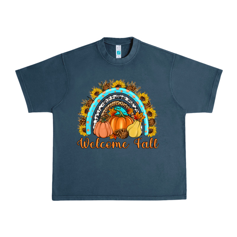 Welcome Fall Rainbow Urban Heavy Tee by Artiststas | Teevron