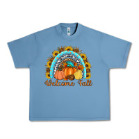 Pebble Blue Welcome Fall Rainbow Urban Heavy Tee - Artiststas