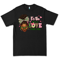 Black sorority colors it's the self love for me afro wom Premium Tee - texasbilliewilder