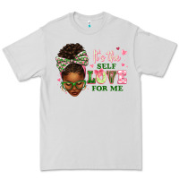 Dove Grey sorority colors it's the self love for me afro wom Premium Tee - texasbilliewilder