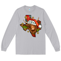 Moon Dust Shaggy cow Texas Christmas Long Sleeve Tee - Jasminsmagicworld