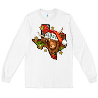 Shaggy Cow Texas Christmas Long Sleeve Tee | Teevron