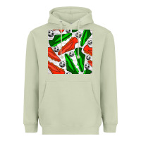 Matcha soccer shoes seamless pattern Heavyweight Hoodie - BundleAndBundleShop