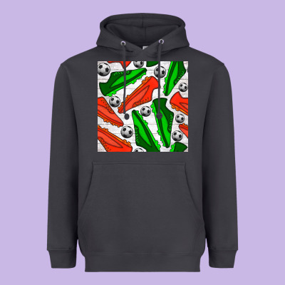 Soccer Shoes Seamless Pattern Heavyweight Hoodie Designed By Bundleandbundleshop