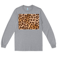 Heather Grey leopard background gold 3200x2400 Long Sleeve Tee - AdoDesignShop