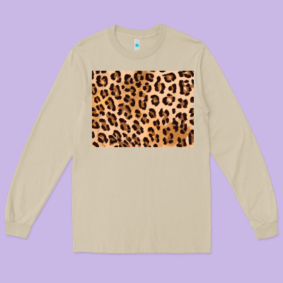 Leopard Background Gold 3200x2400 Long Sleeve Tee Designed By Adodesignshop