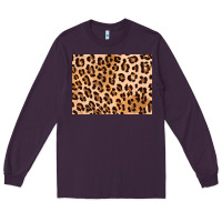 Plum leopard background gold 3200x2400 Long Sleeve Tee - AdoDesignShop