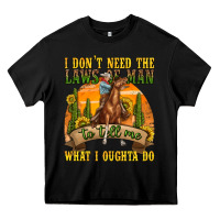 Black western rodeo Heavy Core Tee - texasbilliewilder