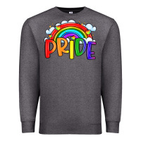 Charcoal Heather pride Premium Sweatshirt - LillyAllenDesigns