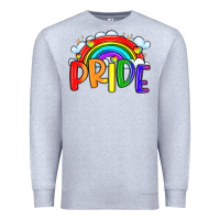 Heather Grey pride Premium Sweatshirt - LillyAllenDesigns