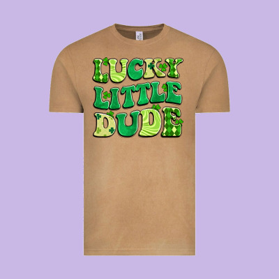 Lucky Little Dude Vintage Tee Designed By Artiststas
