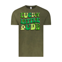 Vintage Olive lucky little dude Vintage Tee - Artiststas