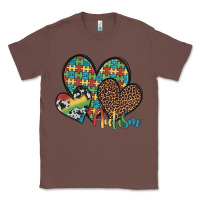Chestnut autism hearts leopard cowhide Classic Tee - Artiststas