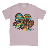 Lilac autism hearts leopard cowhide Classic Tee - Artiststas