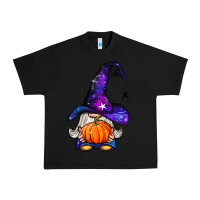 Black witch gnome with pumpkin Urban Heavy Tee - BundleAndBundleShop