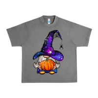Tornado witch gnome with pumpkin Urban Heavy Tee - BundleAndBundleShop