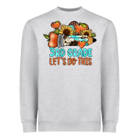 Heather Grey 3rd grade let's do this Heavyweight Sweatshirt - JahusDesignShop