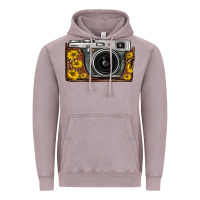 Vintage Zinc sunflower leopard vintage camera Vintage Hoodie - FaDigitalArtStudio