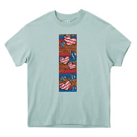 Arona usa flag and cross penwraps Heavy Core Tee - Artiststas