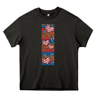 Asphalt usa flag and cross penwraps Heavy Core Tee - Artiststas