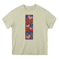 Mossy usa flag and cross penwraps Heavy Core Tee - Artiststas