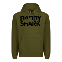 Army Green Daddy Shark Premium Hoodie - Bettercallsaul
